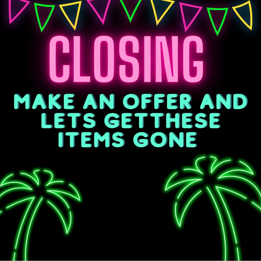 CLOSING POSHMARK ACCOUNT!   Make an offer on anything and let’s get this done!